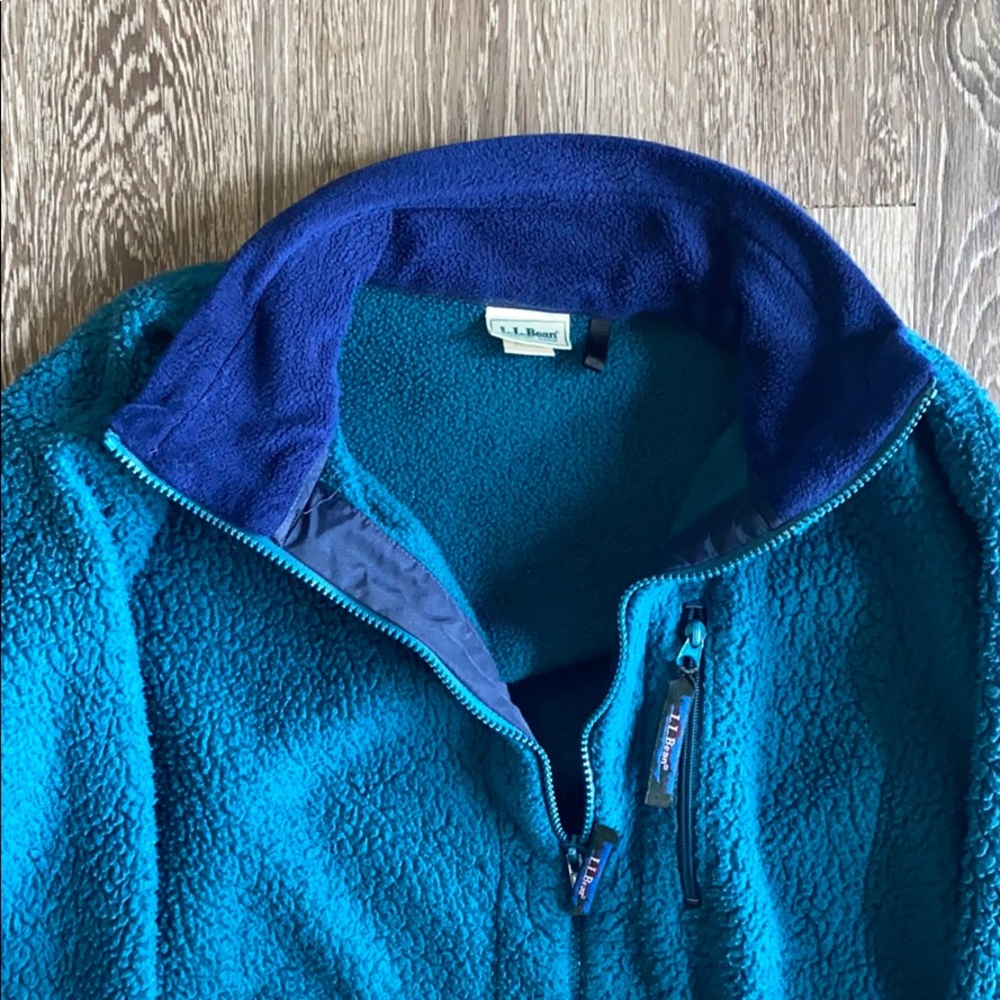 blue vintage l.l. bean sweater